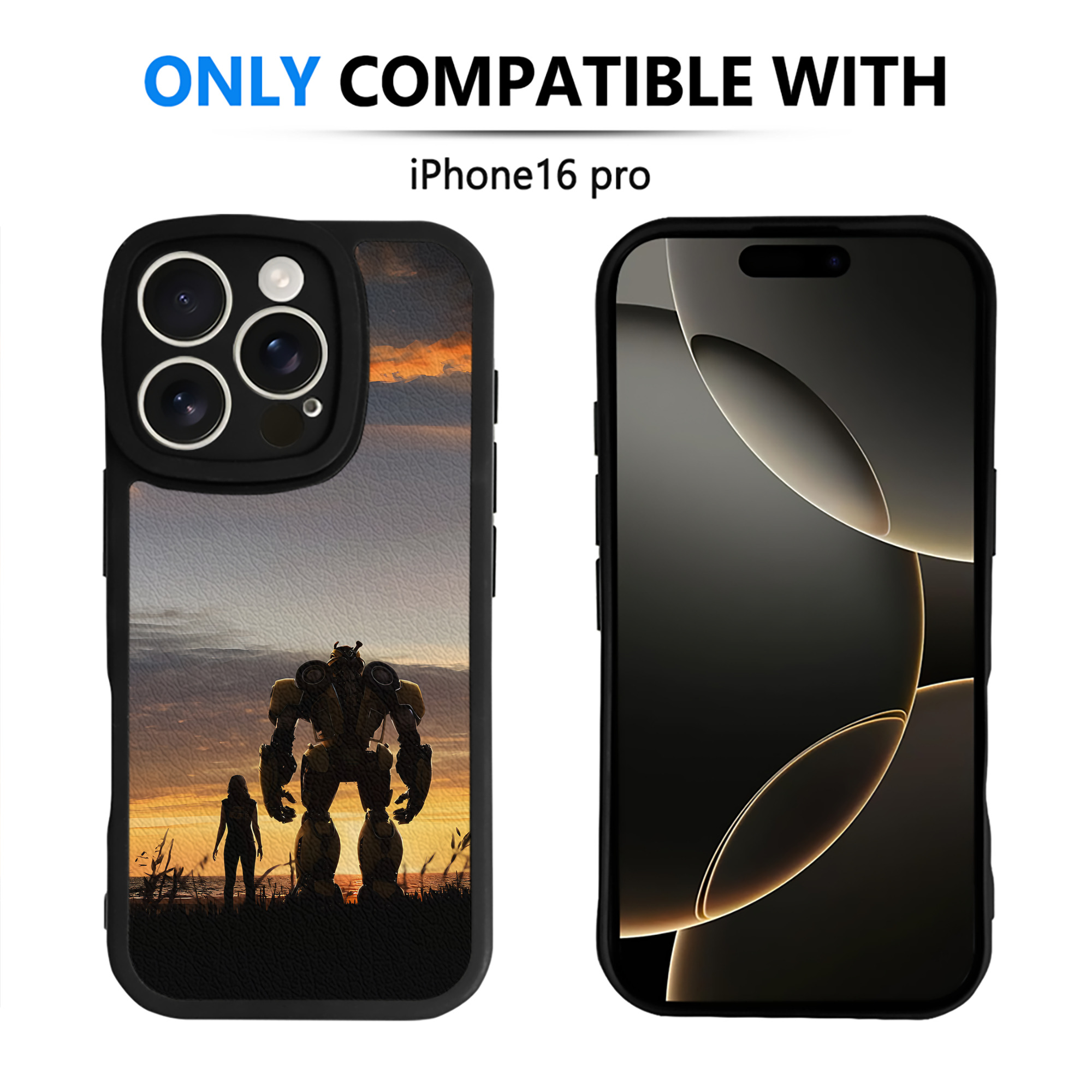 （画像用） Transformers トランスフォーマー 【iPhone 16シリーズ対応】シリコンスマホケース（レザー調） 材質：シリコン